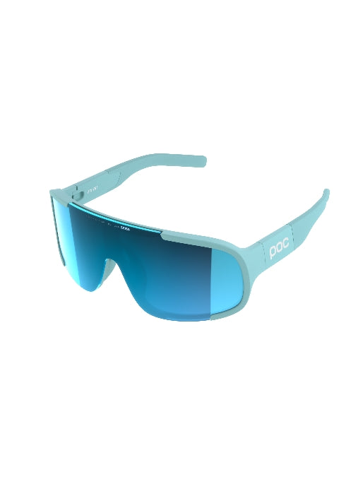Okulary rowerowe POC Aspire Wide Fit niebieskie - Clarity Universal/Partly Sunny Turquoise cat.2
