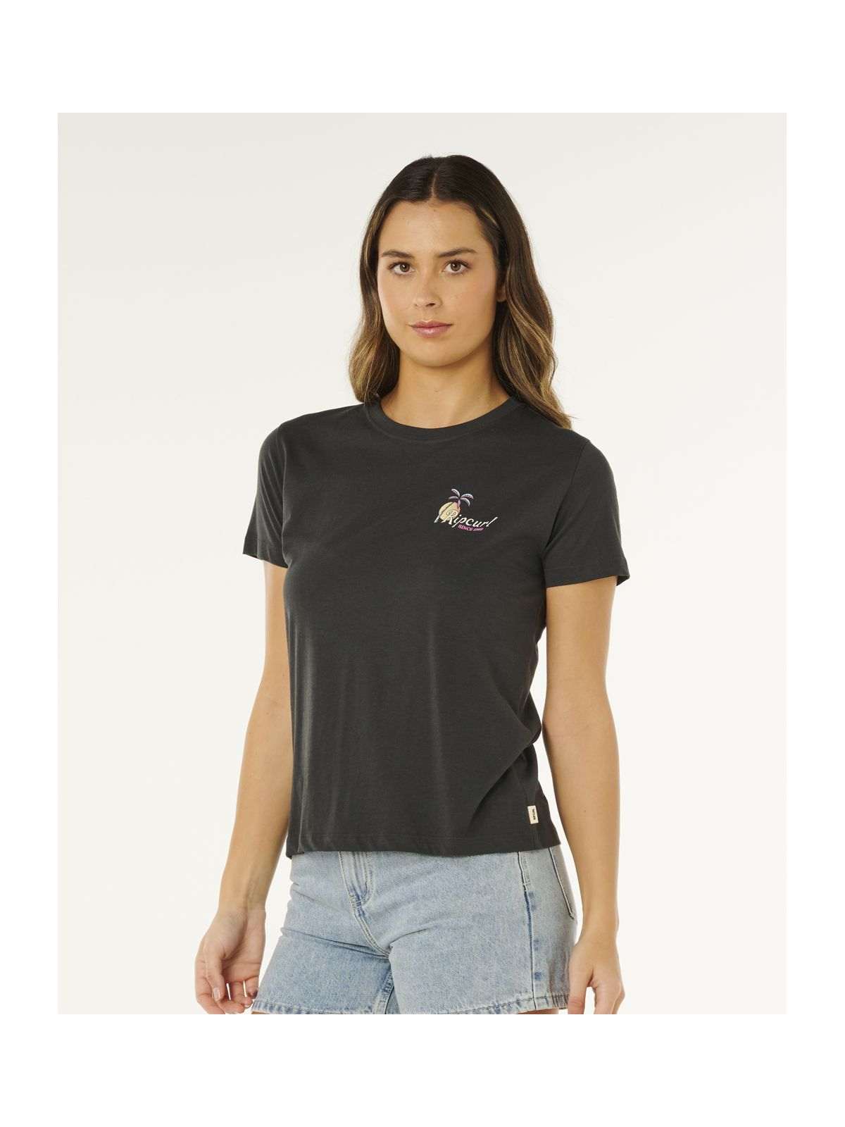 Koszulka damska RIP CURL Tide Line Standard Tee czarna