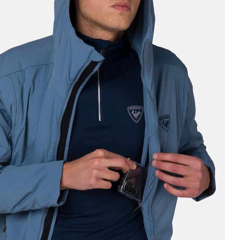 Kurtka męska Rossignol Opside Hoodie Jkt niebieska - Adventure Sports