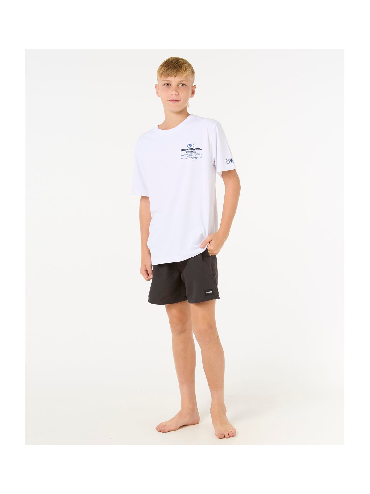 Koszulka RIP CURL Rip Curl Pro 25 Event Tee-Kid biały