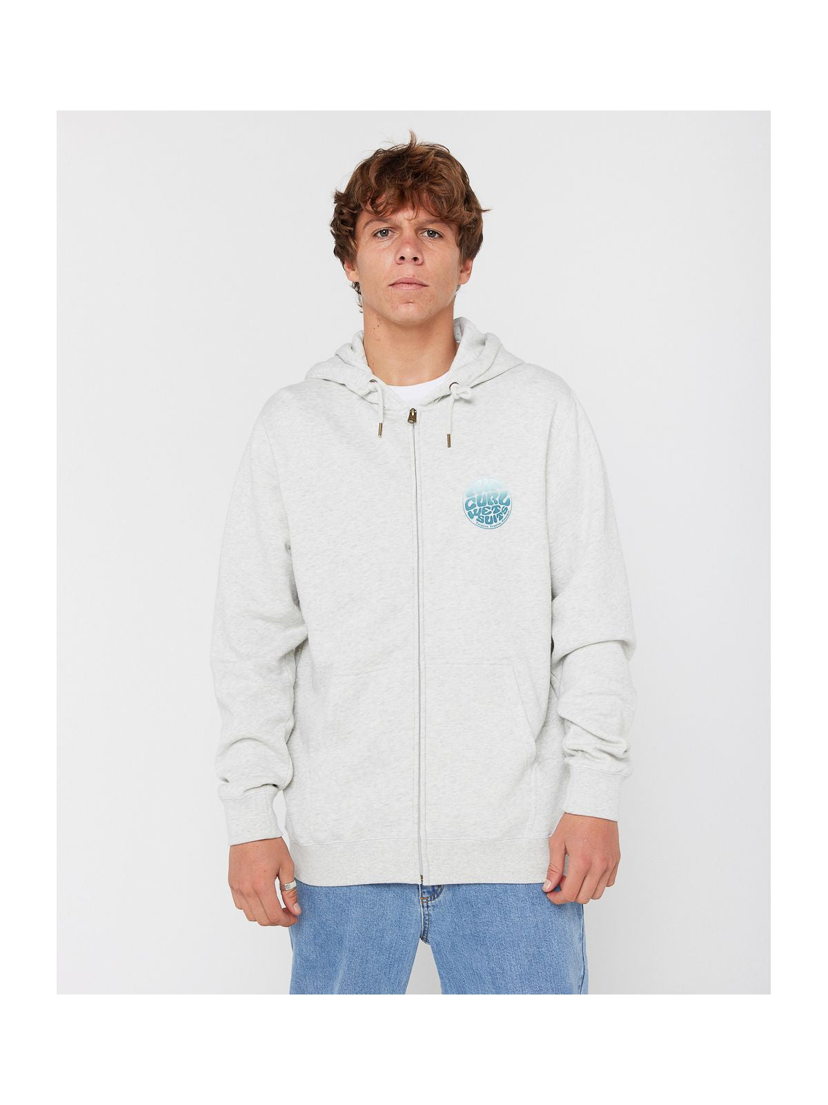 Bluza RIP CURL WETTIE PASSAGE ICON ZIP THRU szara