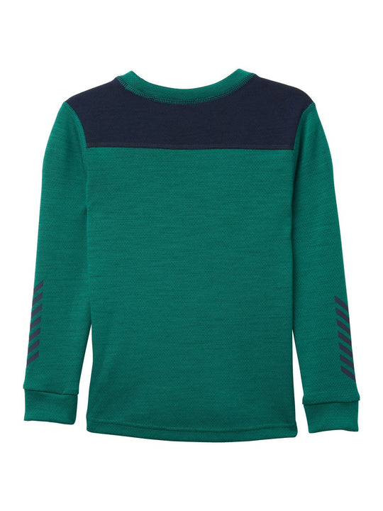 Bielizna termoaktywna dziecięca Helly Hansen K Lifa Merino Set zielony - Adventure Sports
