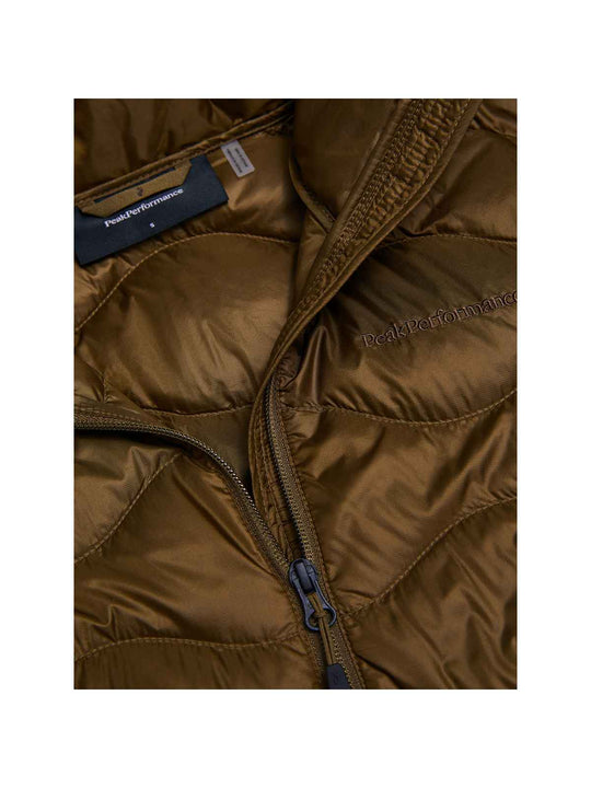 Płaszcz puchowa damski PEAK PERFORMANCE Helium Down Coat brązowy
