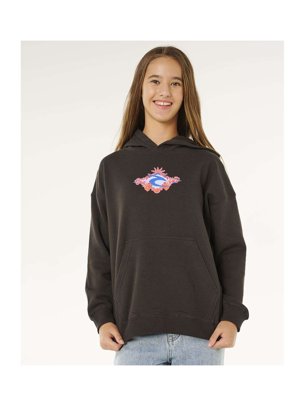 Bluza dziewczęca RIP CURL Sunshine Squad Hood - Girl czarna