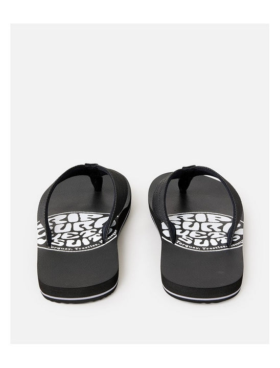 Japonki plażowe męskie RIP CURL Ripper Bloom Open Toe czarne
