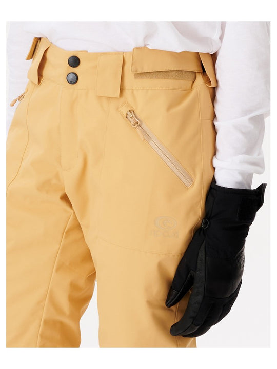 Spodnie narciarskie RIP CURL Rider High Waist Pant żółty - Adventure Sports
