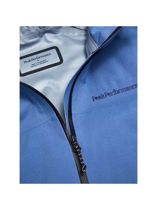 Kurtka outdoorowa męska PEAK PERFORMANCE Treeline GORE-TEX 3L Shell Jacket niebieska
