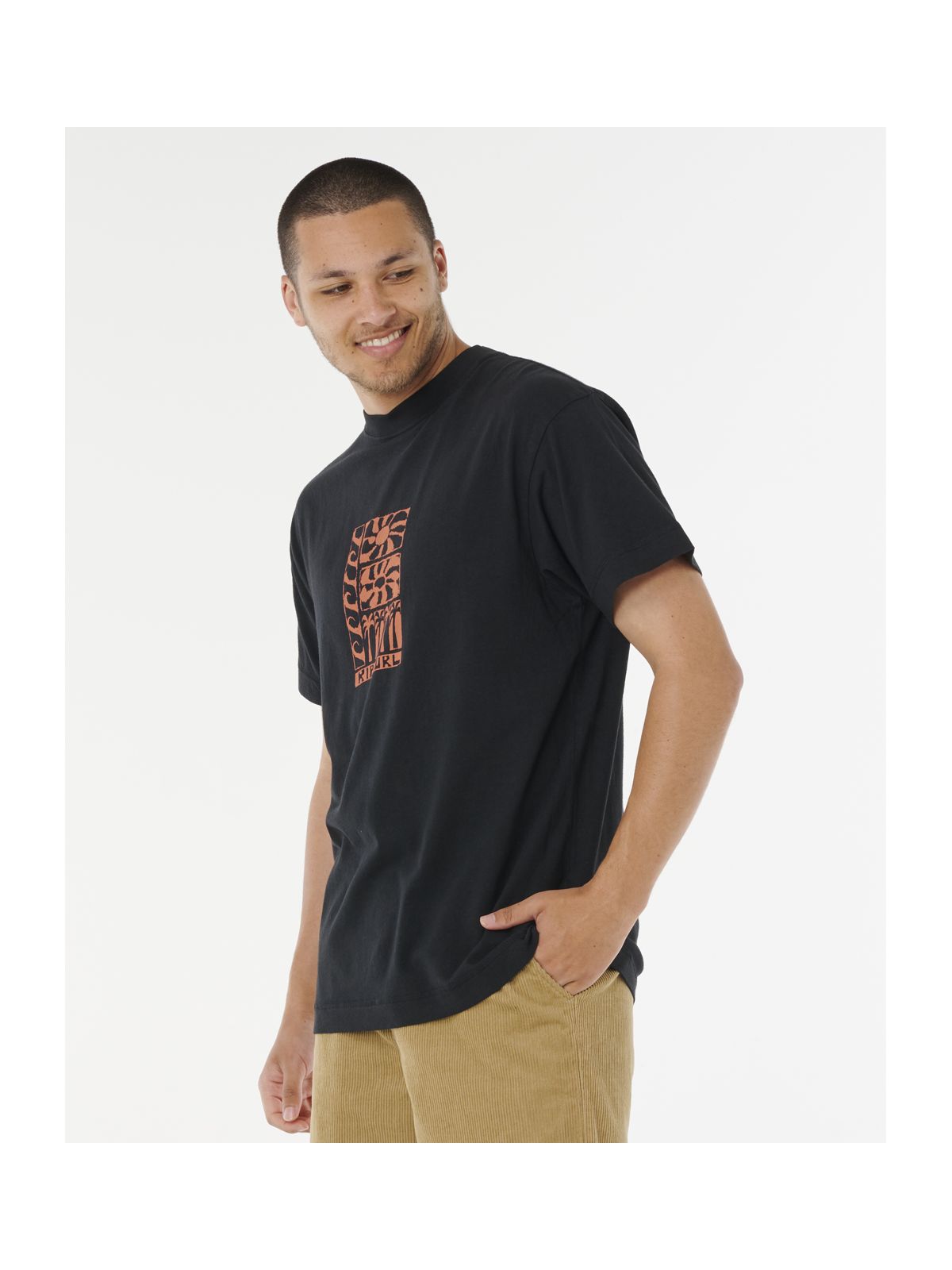 Koszulka RIP CURL AOTS TY WILLIAMS STACKED TEE czarna
