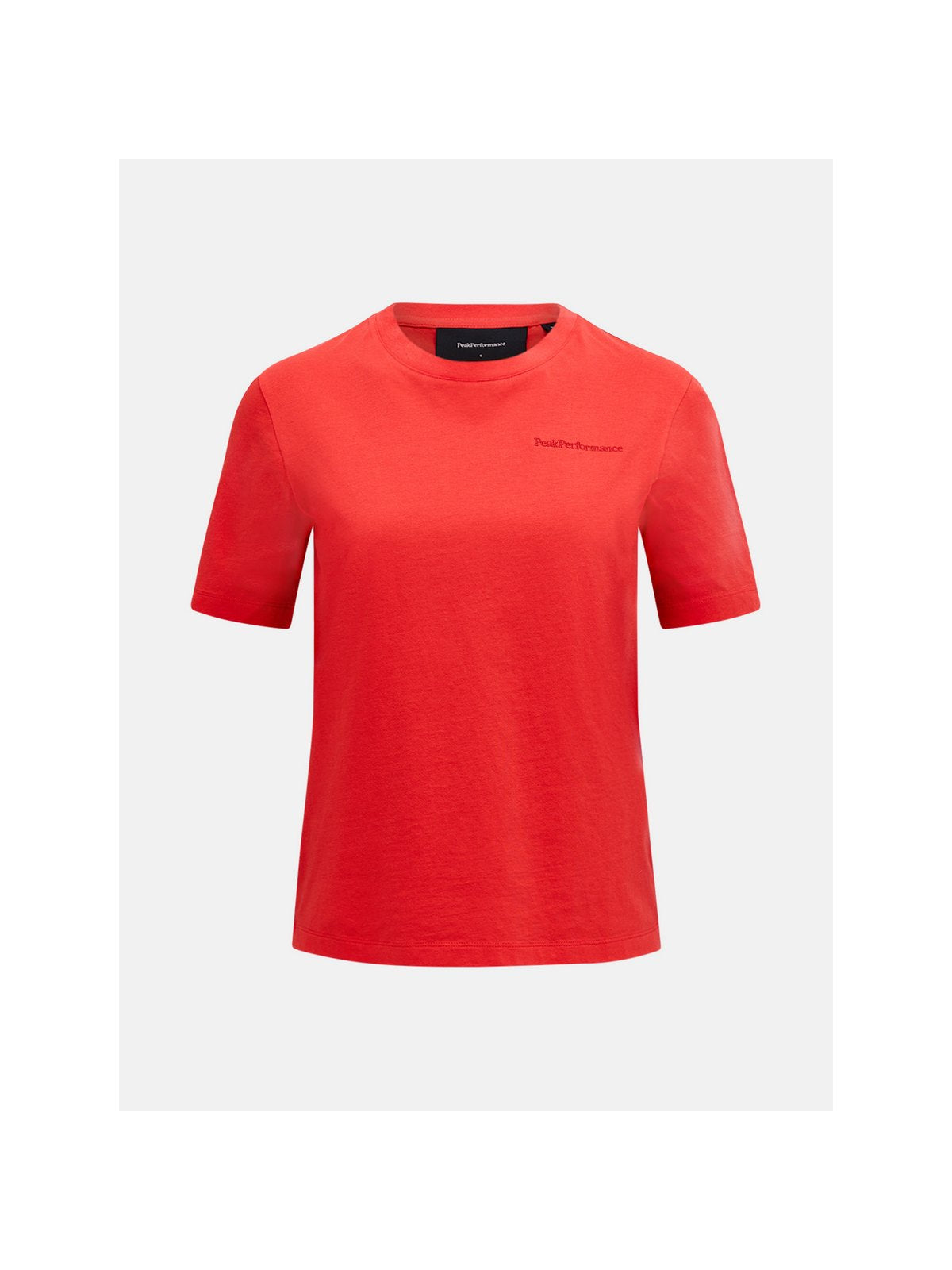 Koszulka PEAK PERFORMANCE Original Small Logo Tee Women czerwony - Adventure Sports