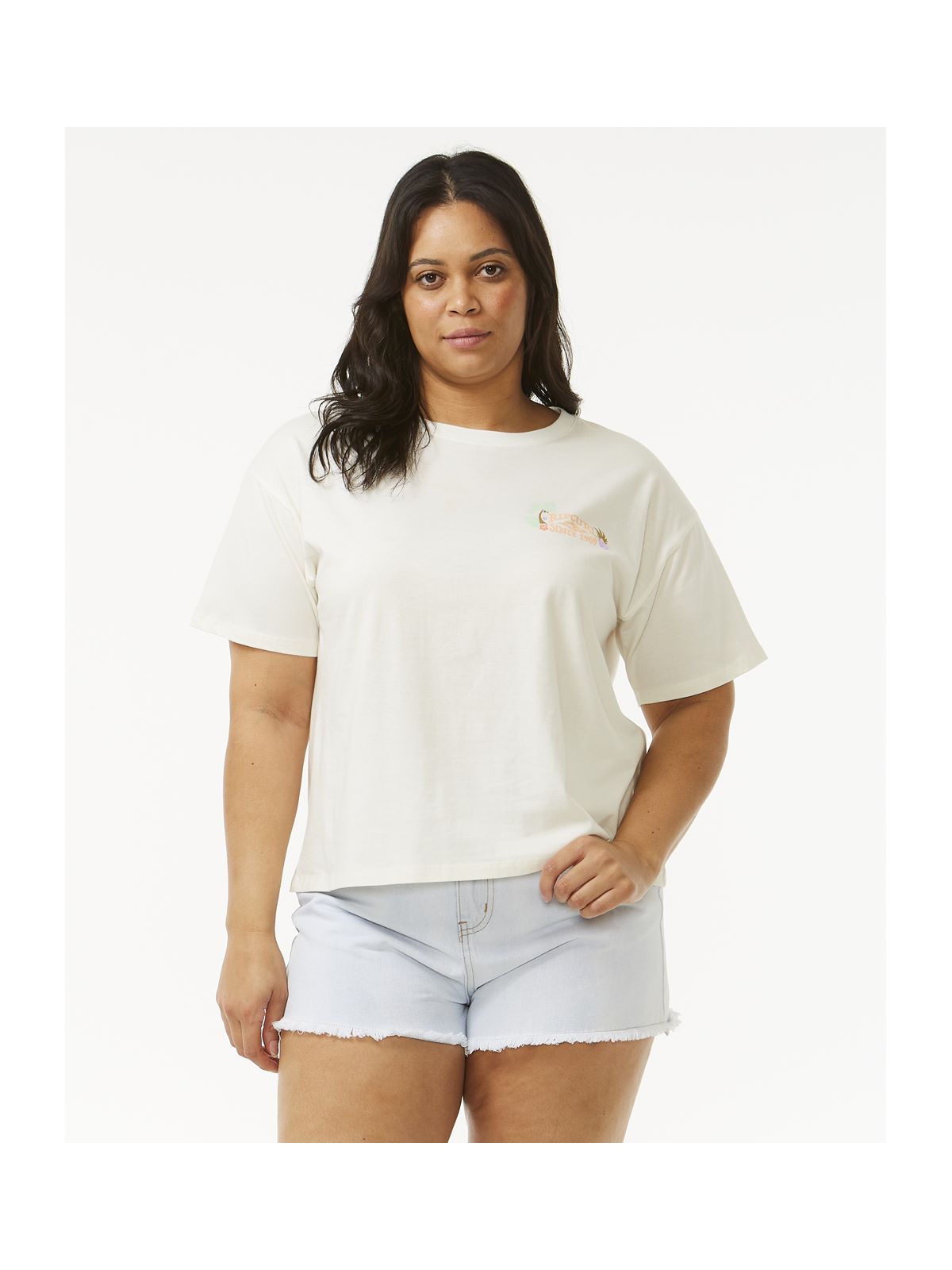 Koszulka RIP CURL Tiki Tropics Relaxed Tee biały - Adventure Sports
