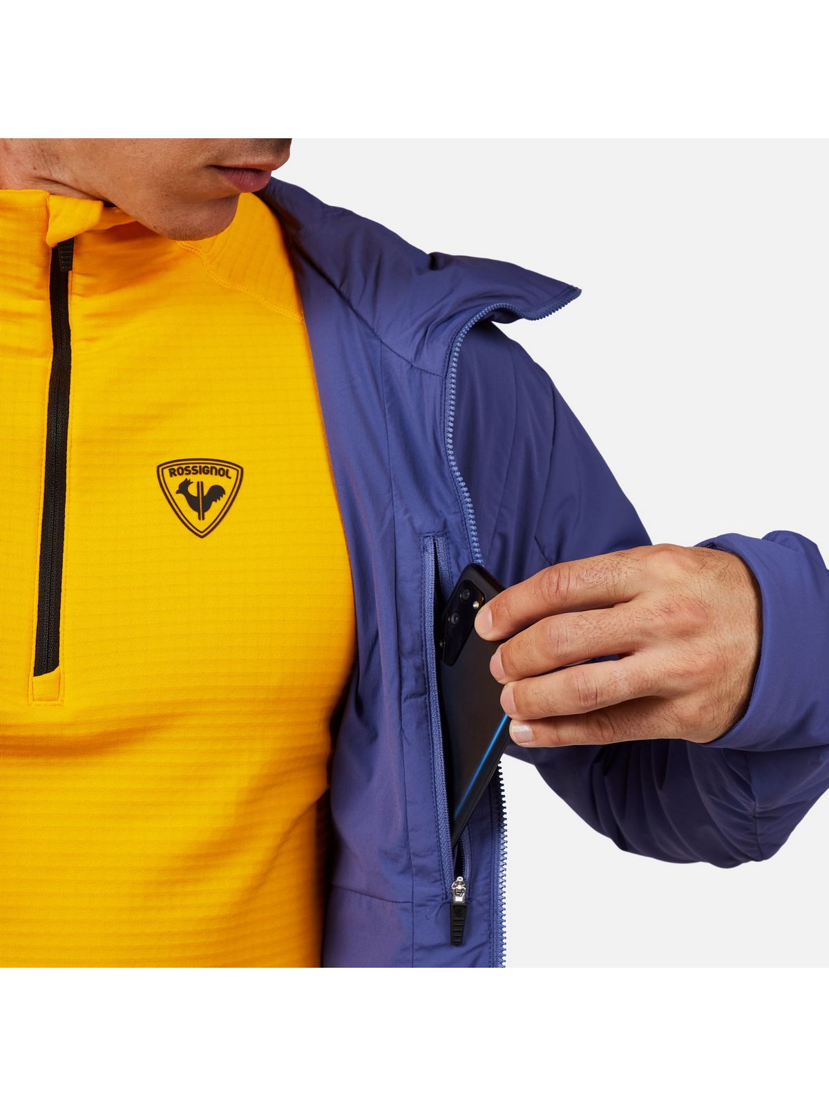 Kurtka outdoorowa męska ROSSIGNOL OPSIDE HOODIE JKT niebieska