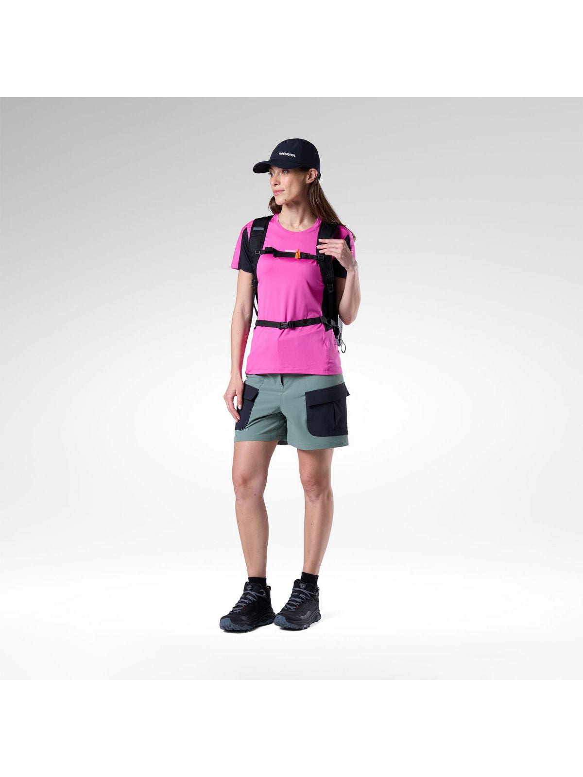 Szorty damskie ROSSIGNOL W Hiking Cargo Short 5' zielone