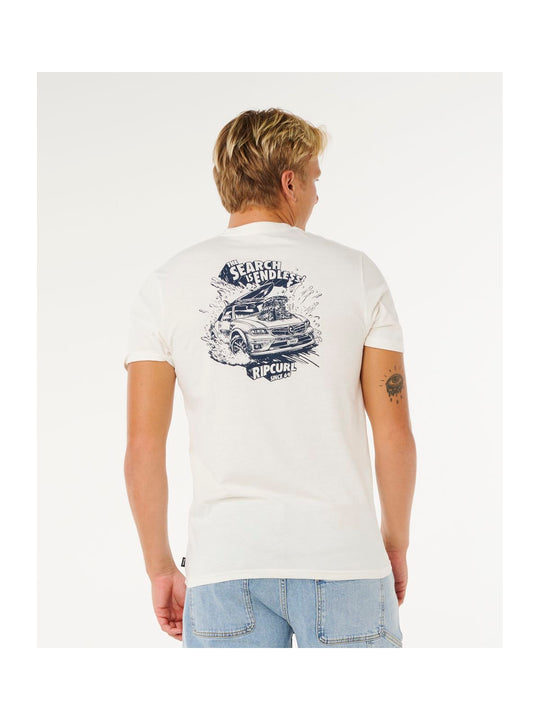 Koszulka męska RIP CURL Keep On Trucking Ss Tee biała

