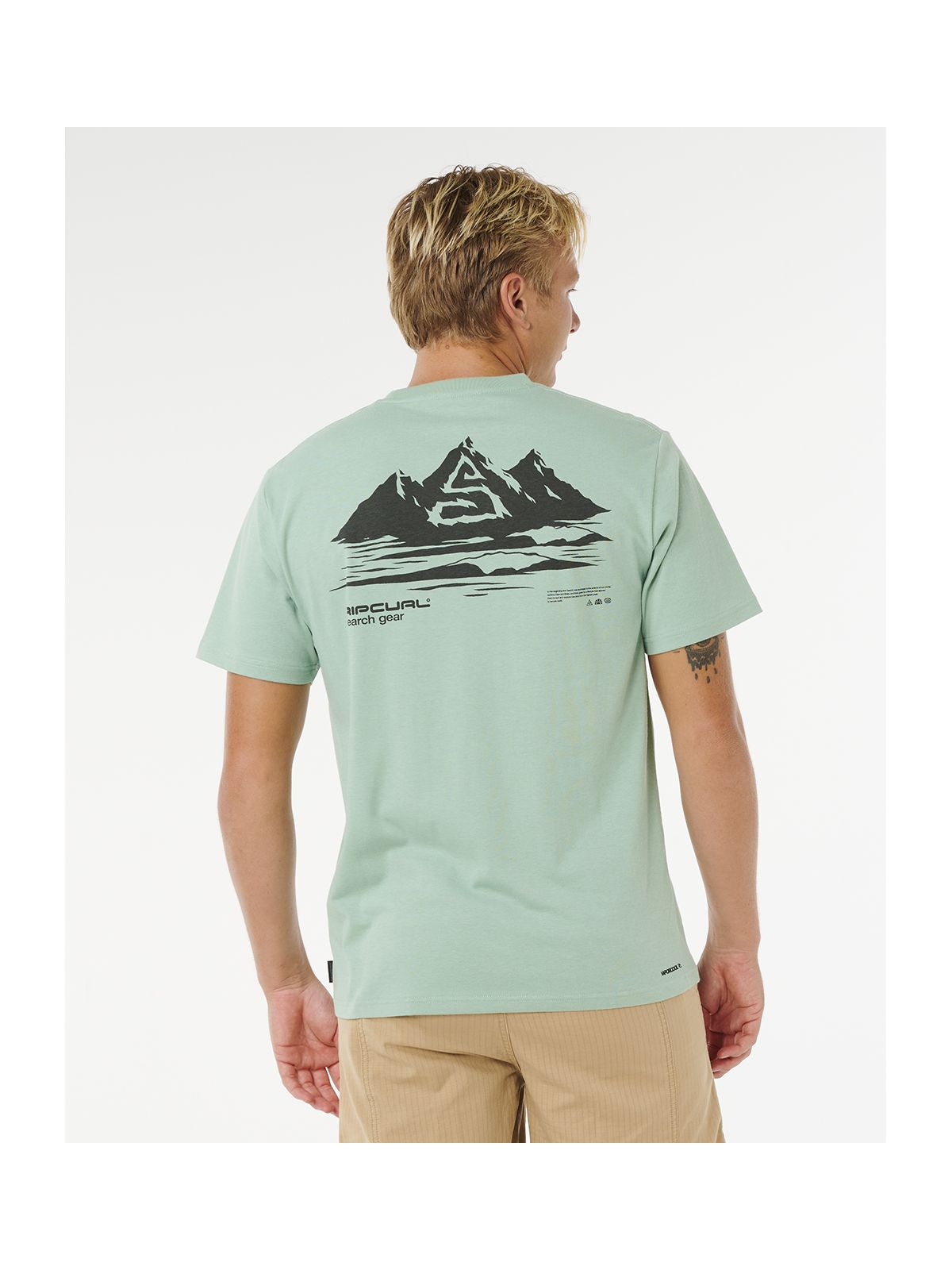 Koszulka męska RIP CURL Vaporcool Search Peak Tee zielona