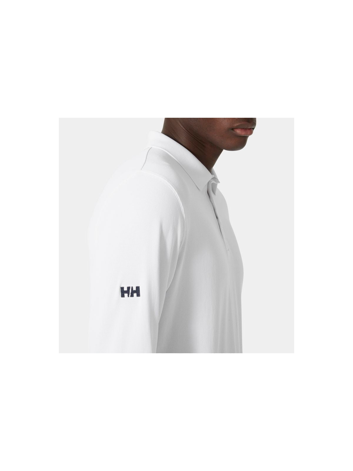 Koszulka męska HELLY HANSEN Crewline Ls Polo  kolor biały