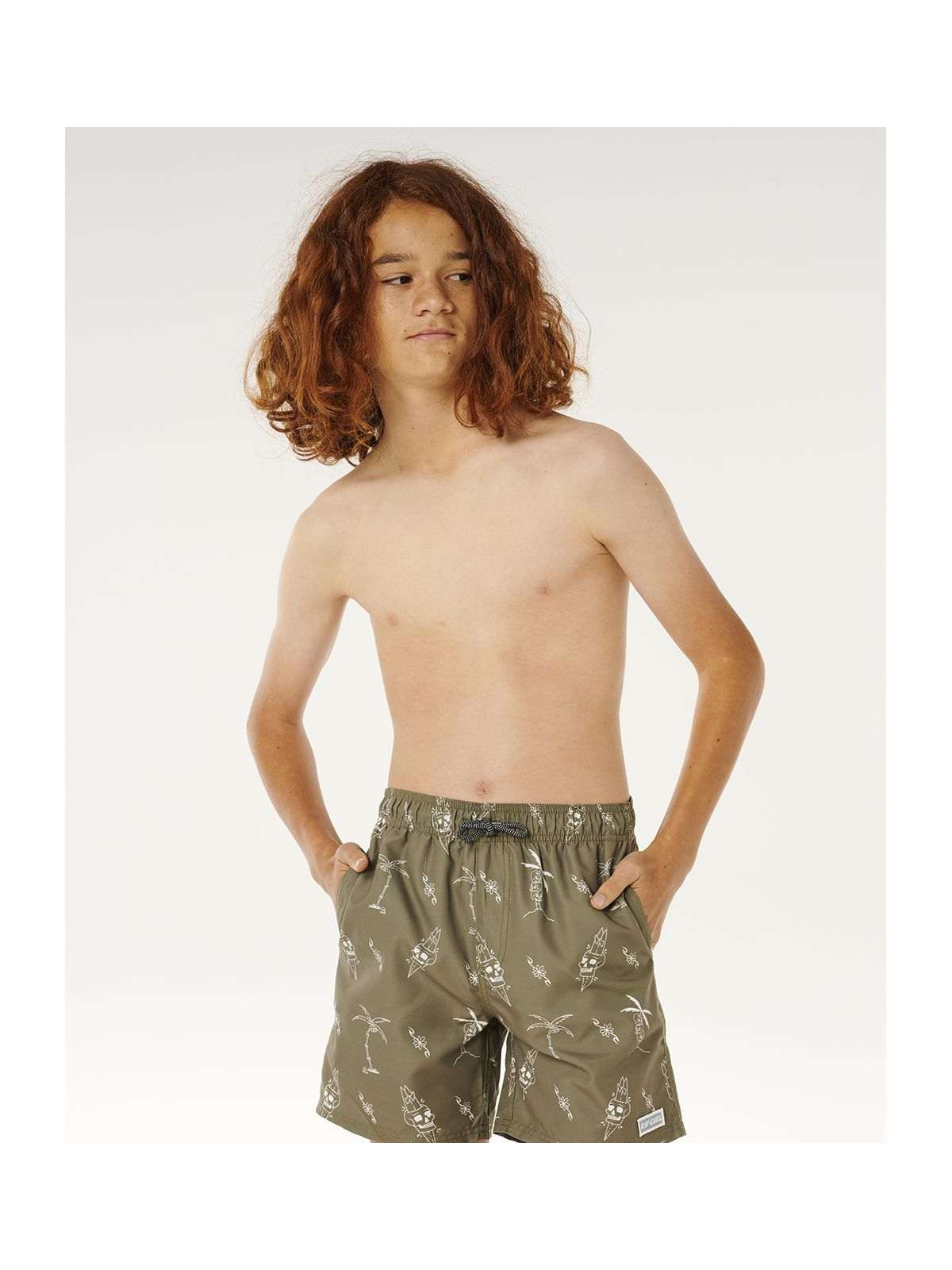Boardshorty chłopięce RIP CURL Eternal Shred Mesh Volley-Boy zielone