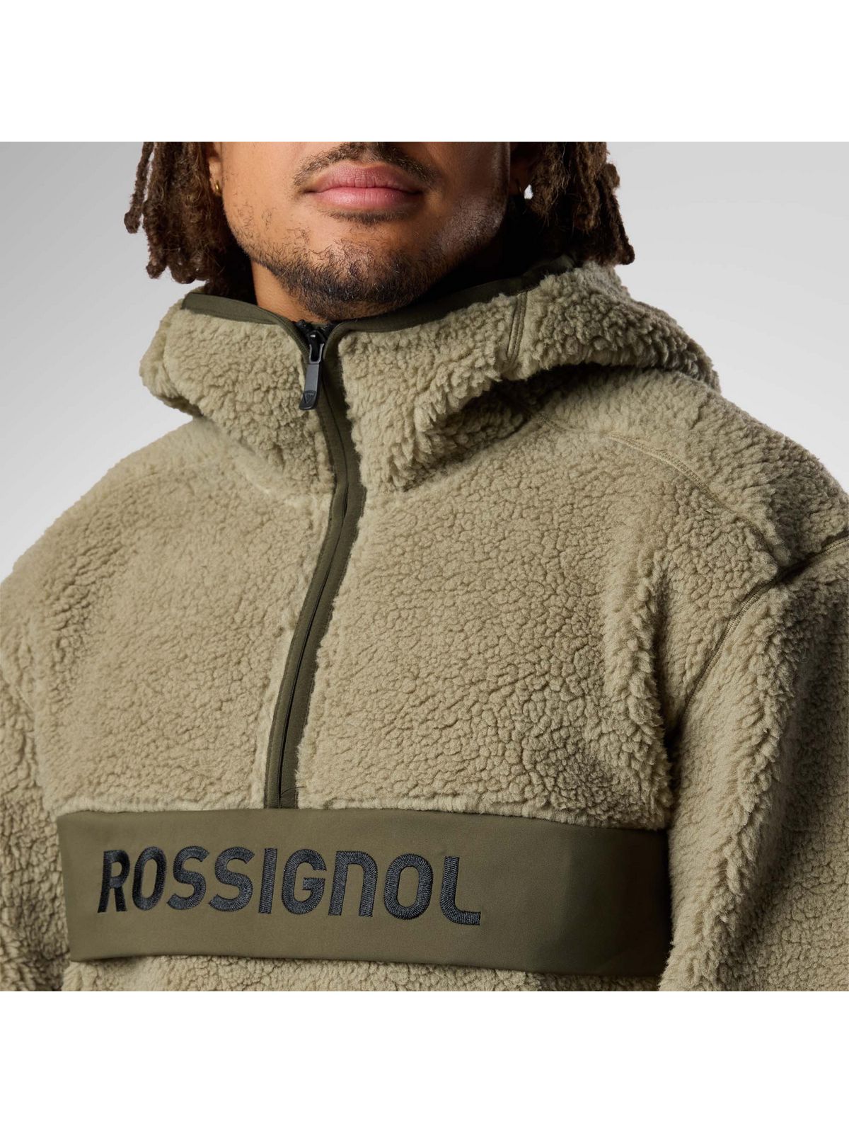 Bluza męska ROSSIGNOL Alltrack Anorak Fleece beżowa