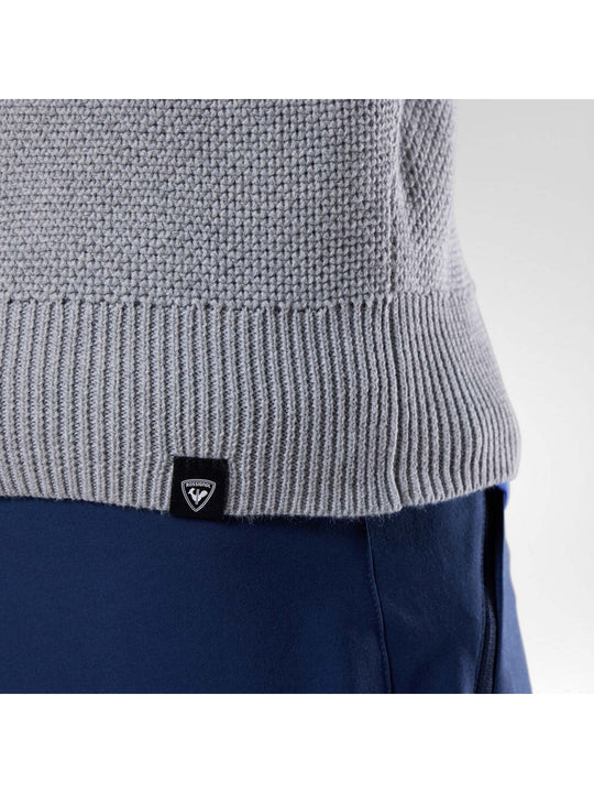 Sweter męski ROSSIGNOL M Knitted Cn Sweater szary
