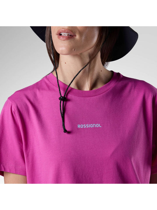 Koszulka damska ROSSIGNOL W Graphic Waterfall Tee różowa
