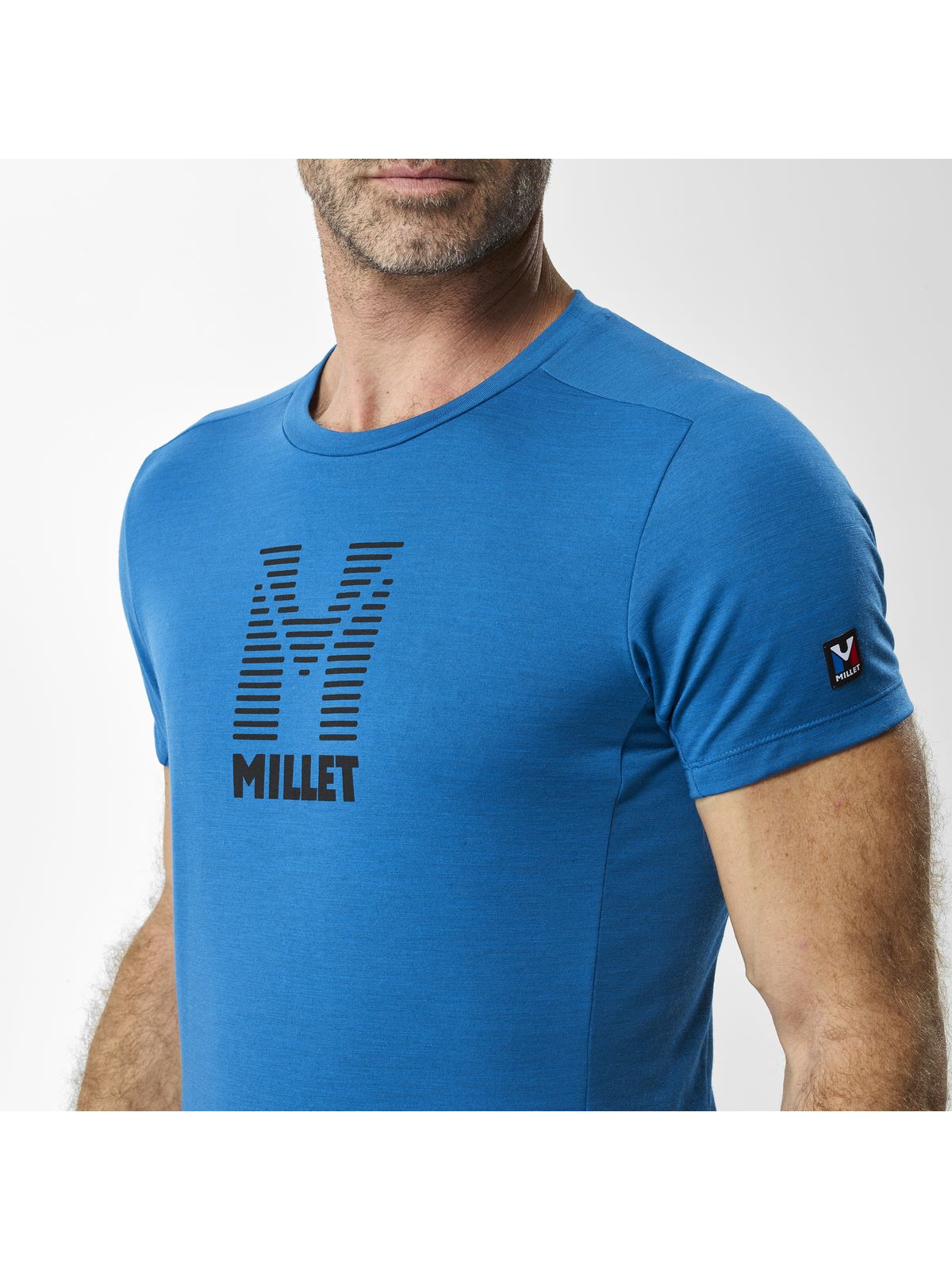 Koszulka MILLET M Trilogy Wool Stripes Ss niebieski - Adventure Sports