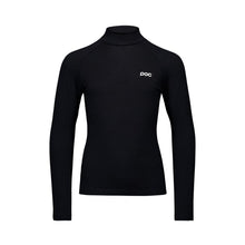 Koszulka narciarska dla dzieci POC Y's Layer Merino Mock Neck Jersey czarny

