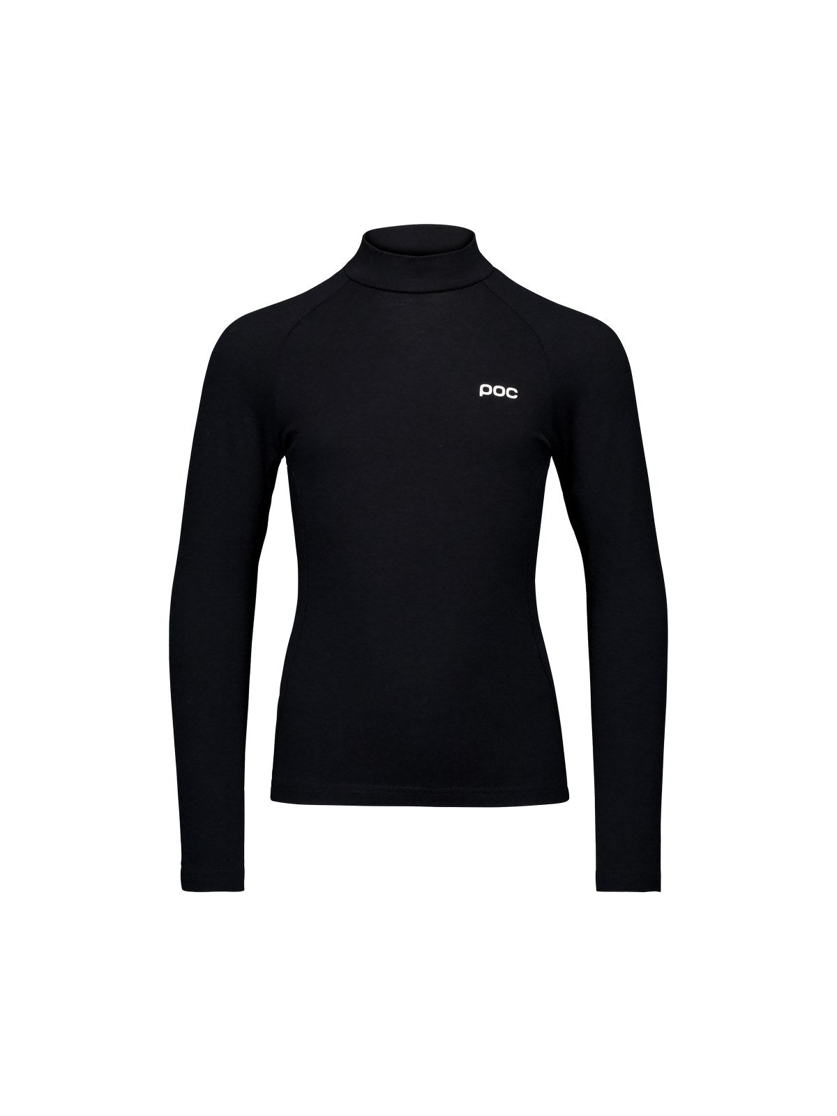 Koszulka narciarska dla dzieci POC Y's Layer Merino Mock Neck Jersey czarny