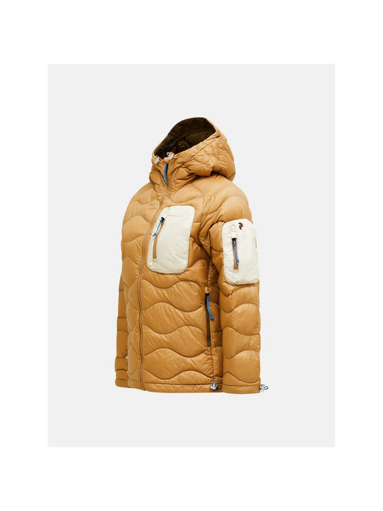 Kurtka PEAK PERFORMANCE Helium Utility Down Hood Jacket Women brązowy
