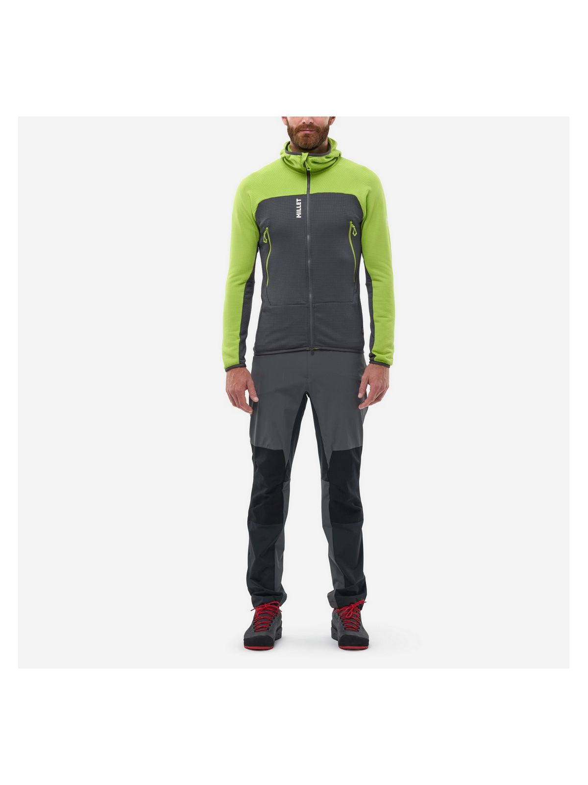 Bluza męska MILLET Fusion Grid Hoodie M żółta limonkowa