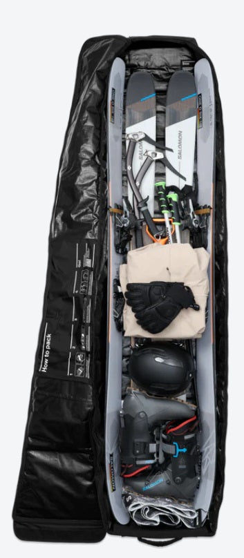 Pokrowiec na narty Db™ Snow Roller Pro 127 L czarny