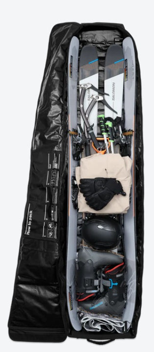 Pokrowiec na narty Db™ Snow Roller Pro 127 L czarny
