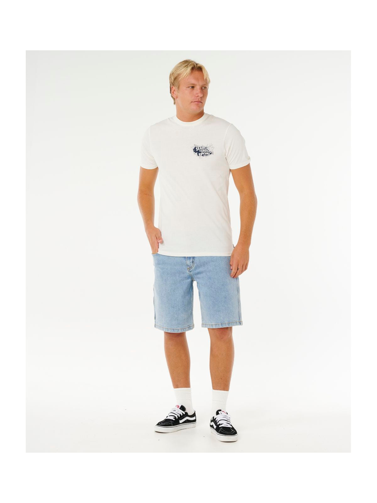 Koszulka męska RIP CURL Keep On Trucking Ss Tee biała