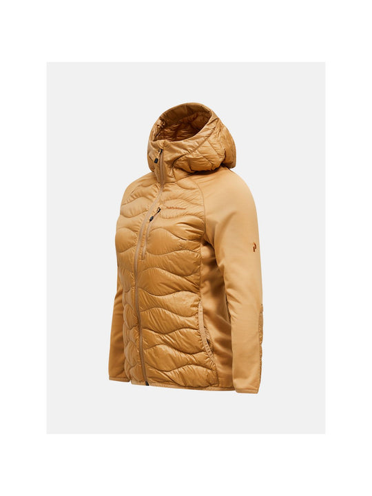 Kurtka PEAK PERFORMANCE Helium Down Hybrid Hood Women brązowy
