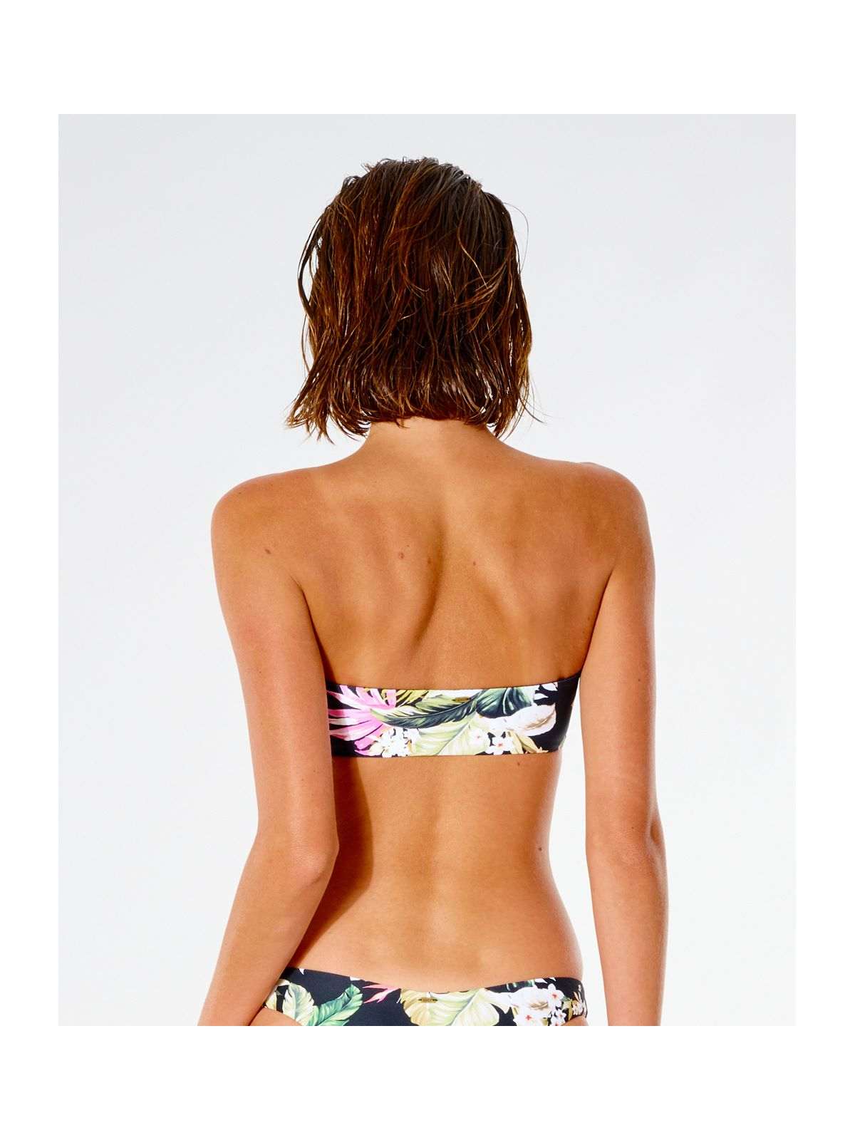 Biustonosz kąpielowy RIP CURL On The Coast Bandeau - czarny - Stroje kąpielowe - Adventure Sports