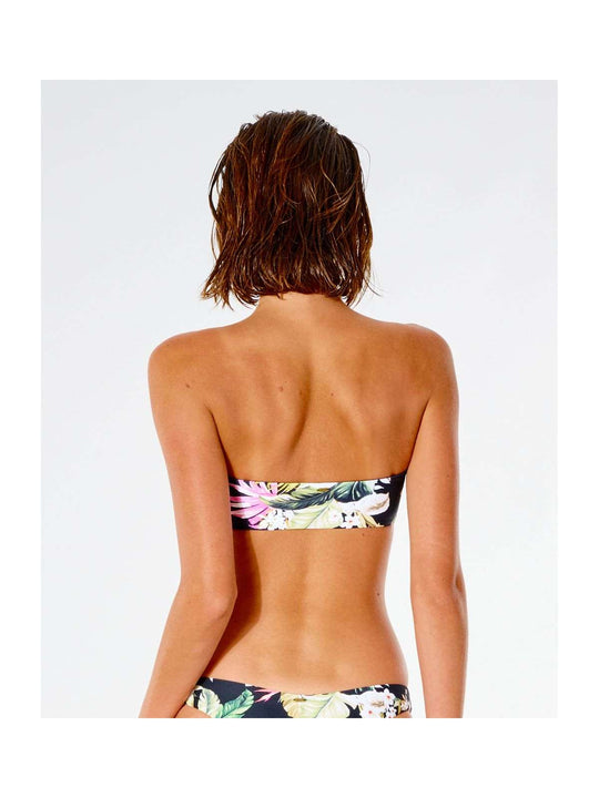 Biustonosz kąpielowy RIP CURL On The Coast Bandeau - czarny - Stroje kąpielowe - Adventure Sports
