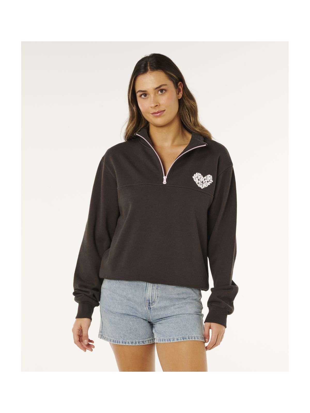 Bluza damska RIP CURL Rc Heart Half Zip Fleece czarna