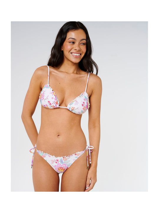Góra bikini damski RIP CURL Half Moon Bay Sliding Tri beżowe
