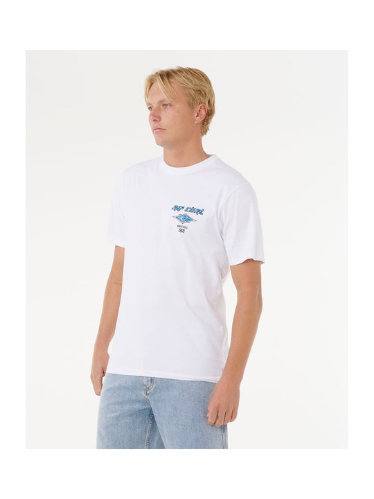 Koszulka RIP CURL Fade Out Icon Tee biała
