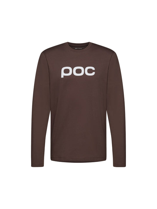 Koszulka longsleeve POC L/S Tee brązowy
