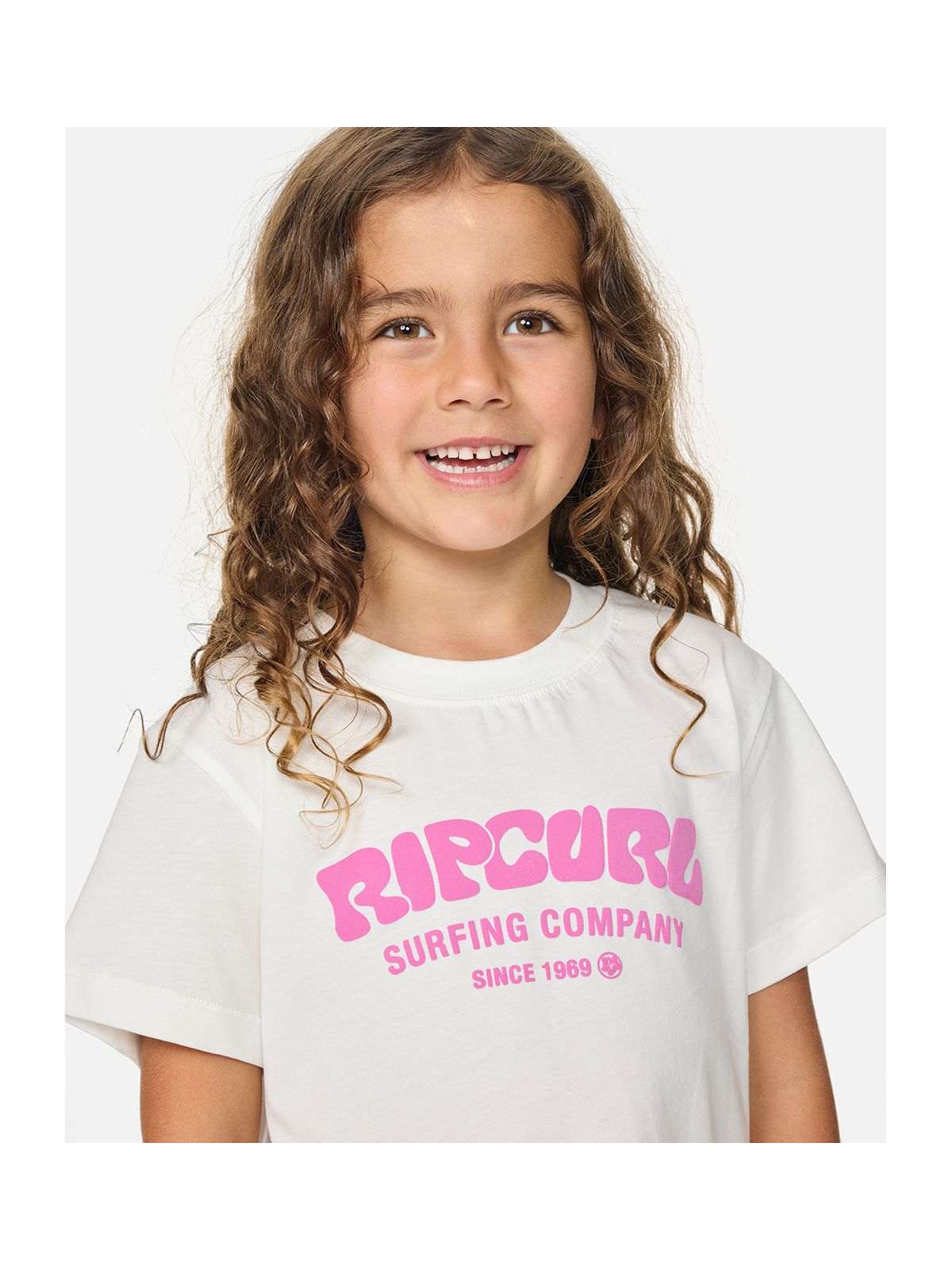 Koszulka dziewczęca RIP CURL Surf Puff Relaxed Tee -Girl biała