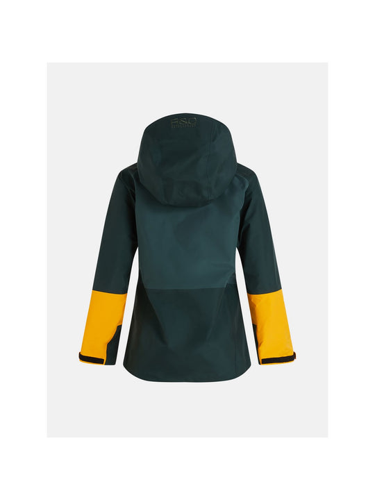 Kurtka narciarska Peak Performance W Vislight Gore-Tex Pro Jacket zielona - Adventure Sports
