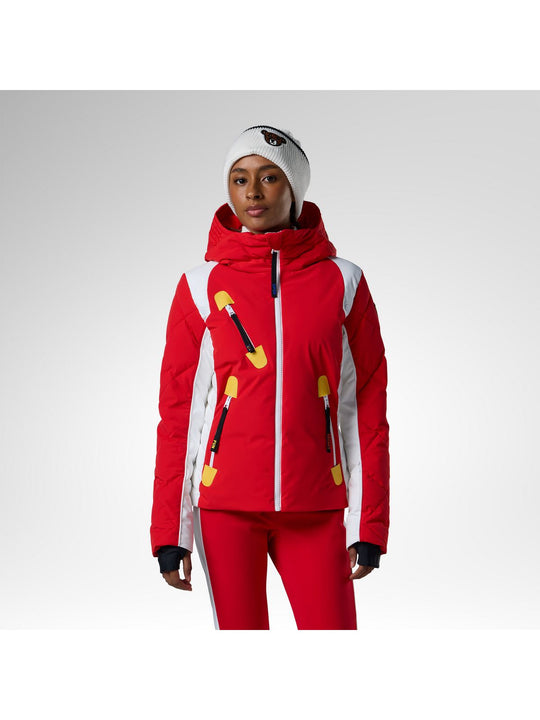 Kurtka narciarska damska ROSSIGNOL W Jcc Valdiz Down Ski Jacket czerwona

