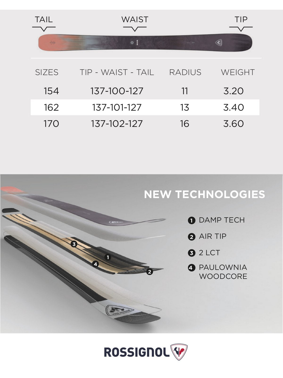 Narty freeridowe ROSSIGNOL RALLYBIRD 102 OPEN - Adventure Sports