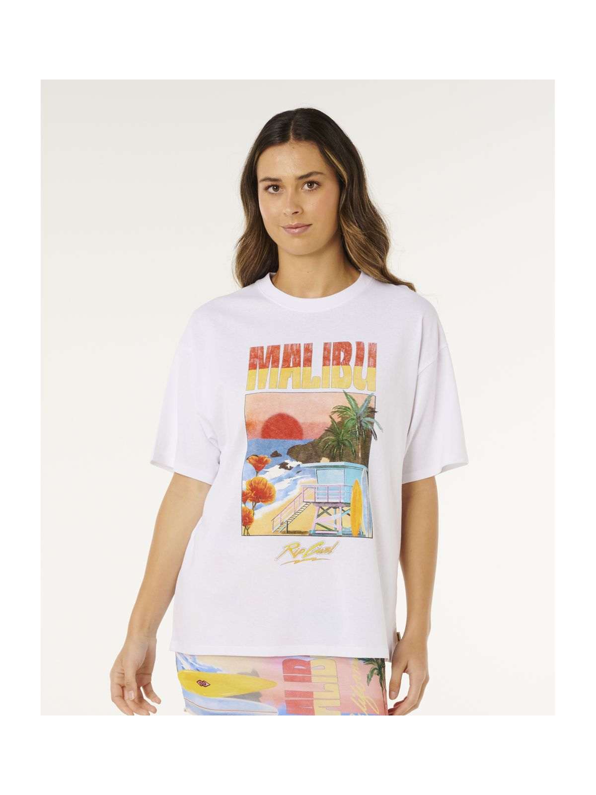 Koszulka damska RIP CURL Hayley O Heritage Tee biała
