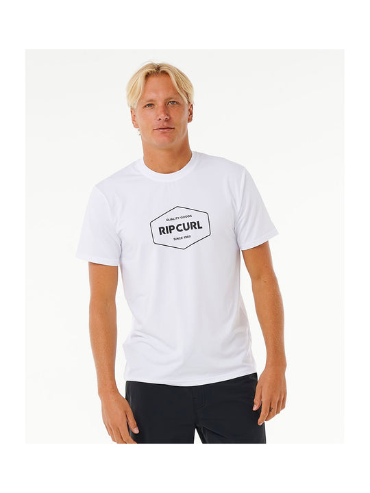 Lycra RIP CURL Stapler Upf S/S biały - Adventure Sports
