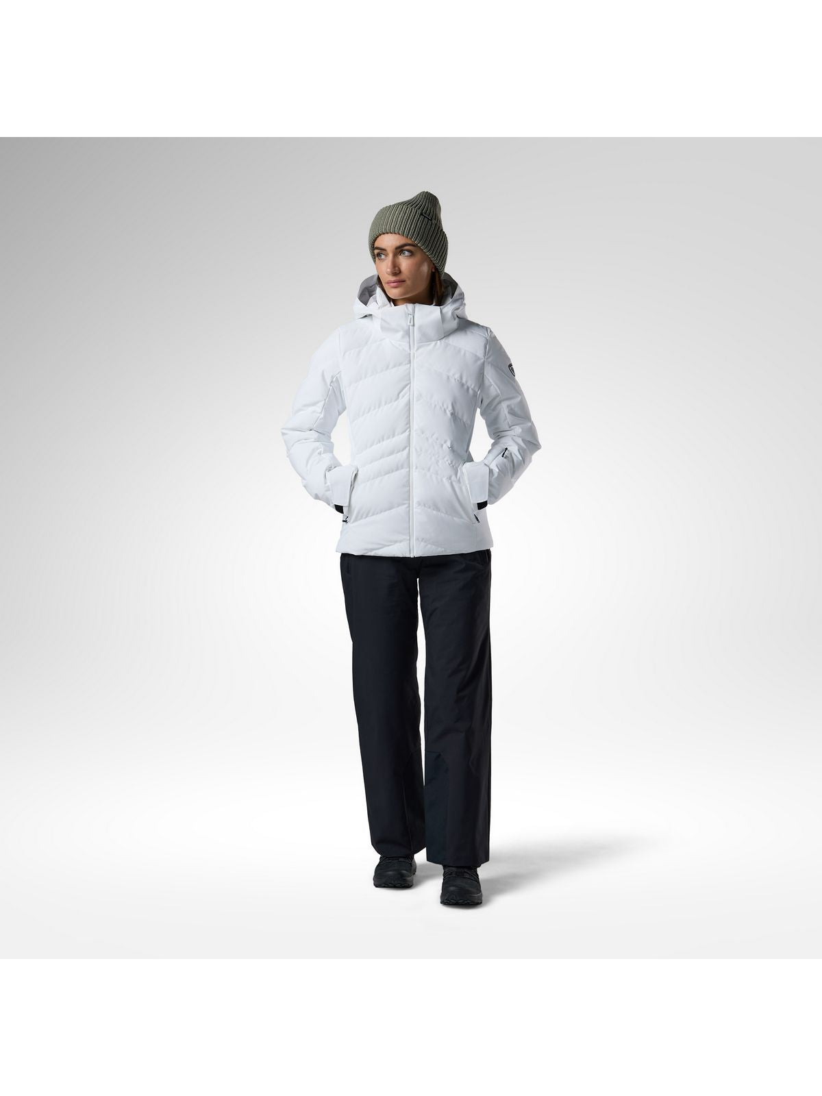 Kurtka narciarska damska ROSSIGNOL W Staci Nf Insulated Jkt biała