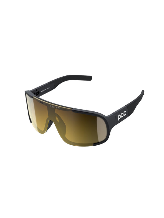 Okulary rowerowe POC Aspire Mid czarny - Clarity Road/Partly Sunny Gold Cat.2
