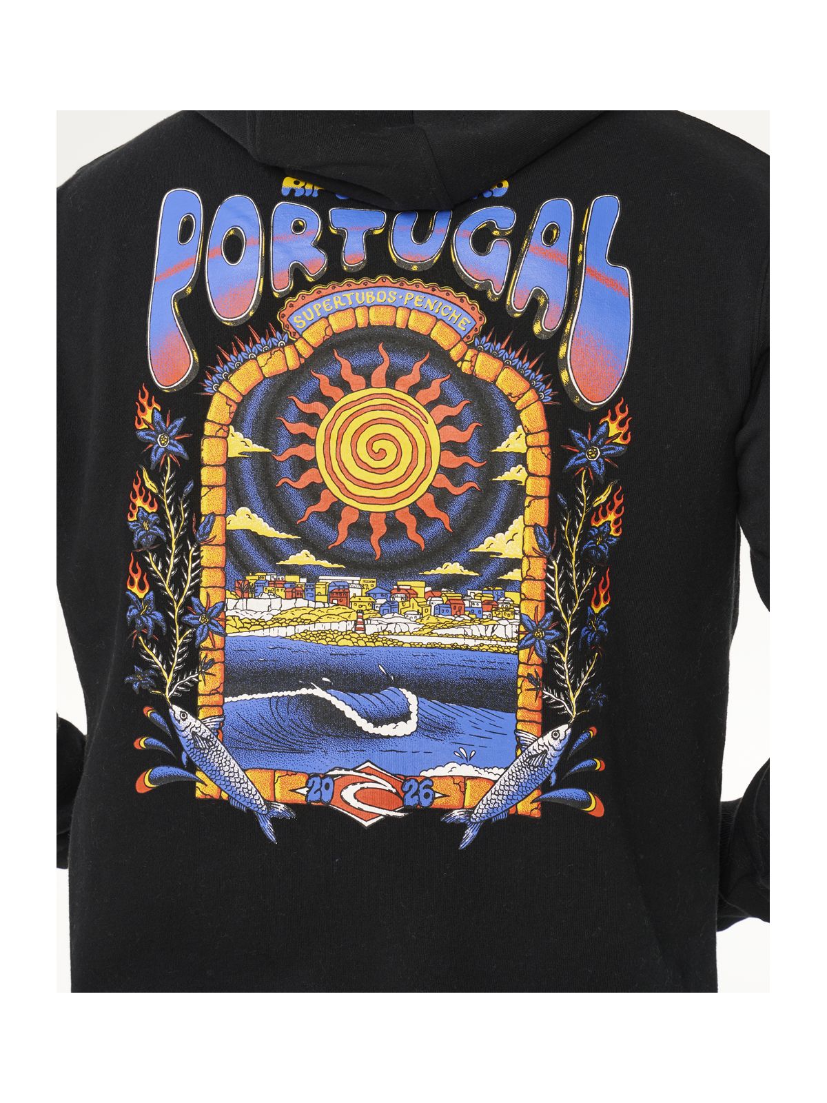 Bluza męska RIP CURL Meo Peniche Pro 26 Hood czarna