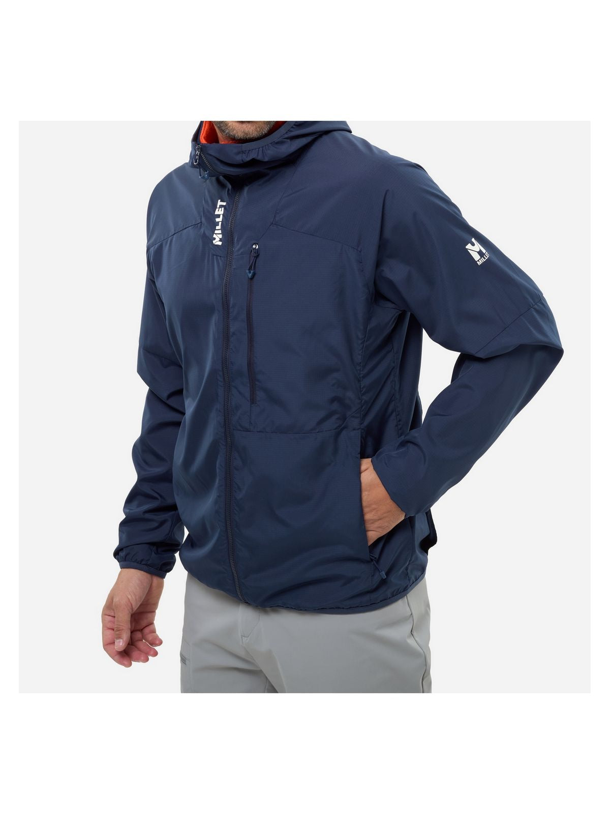 Kurtka męska MILLET Parmelan Windbreaker Hoodie M granatowa