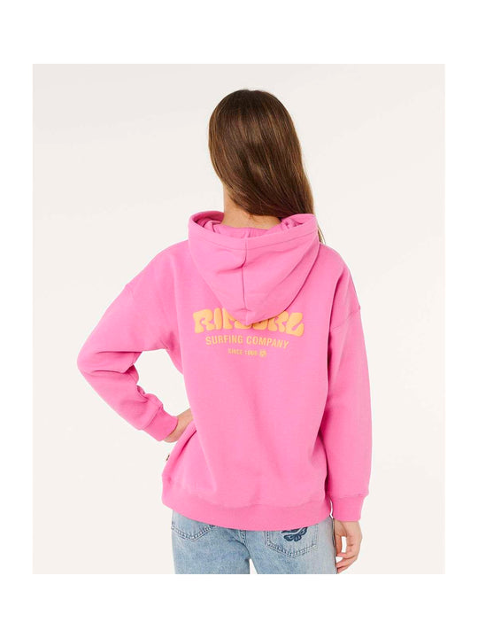Bluza dziewczęca RIP CURL Surf Puff Hood-Girl różowa
