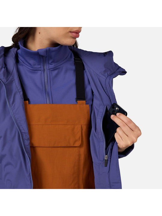 Kurtka damska ROSSIGNOL W OPSIDE HOODIE JKT niebieska
